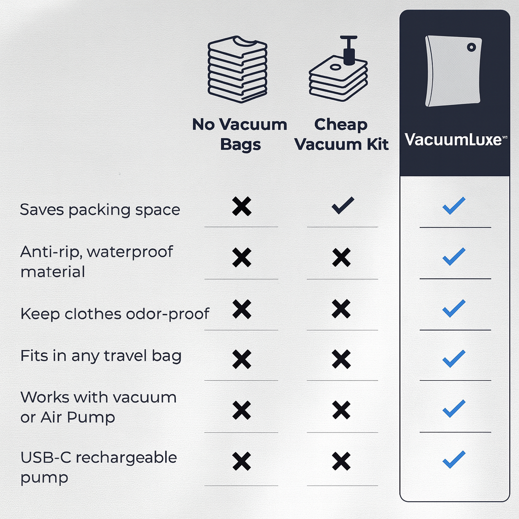VacuumLuxe Bag™ - Pack More, Pay Less